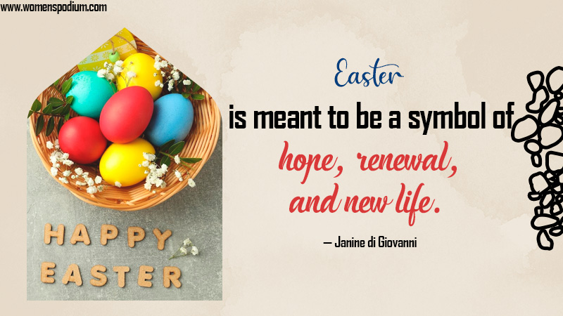 symbol of hope. renewal - Quotes on Easter