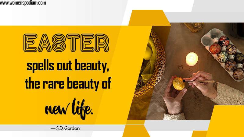 beauty of new life - Quotes on Easter