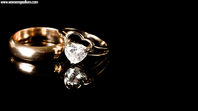 heart shaped ring