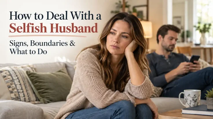 How to deal with a selfish husband