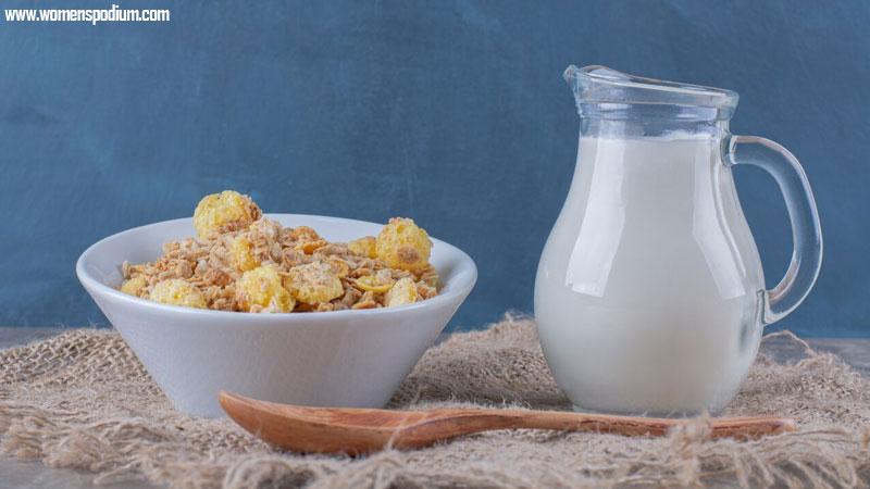 milk with cornflakes - Corn Flakes Nutrition Facts