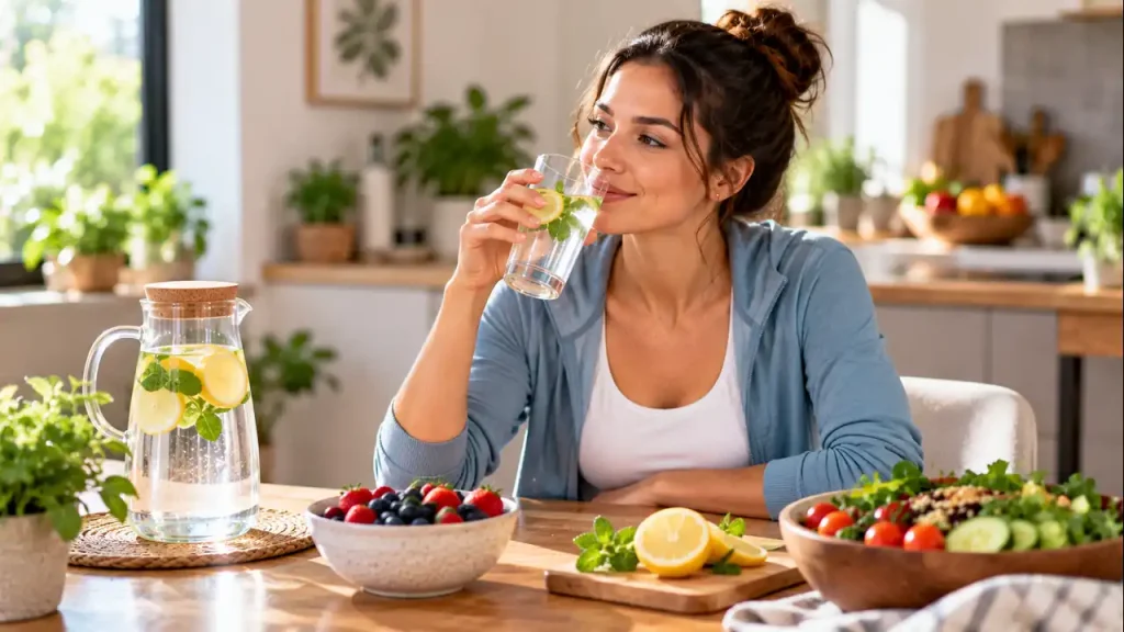 Drink enough, but skip the “fat-flushing” claims