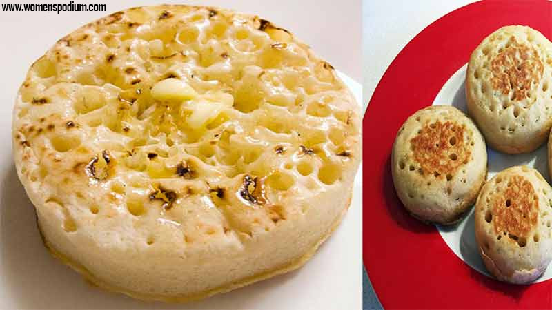 English Butter Crumpets - low calorie breakfast