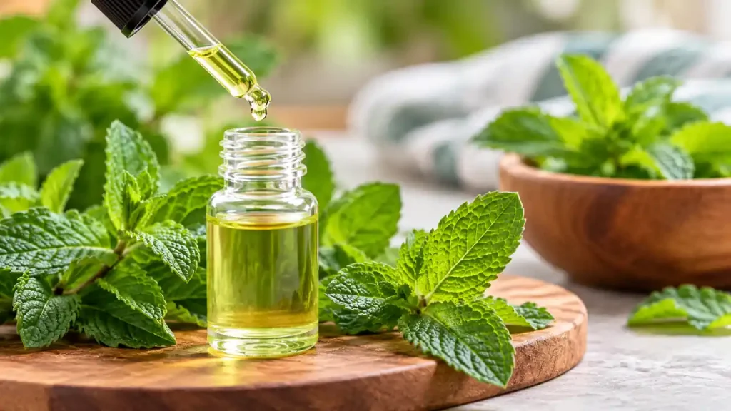 Peppermint essential oils for sinusitis