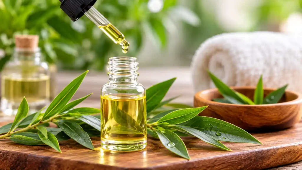 Tea tree esssential oils for sinusitis