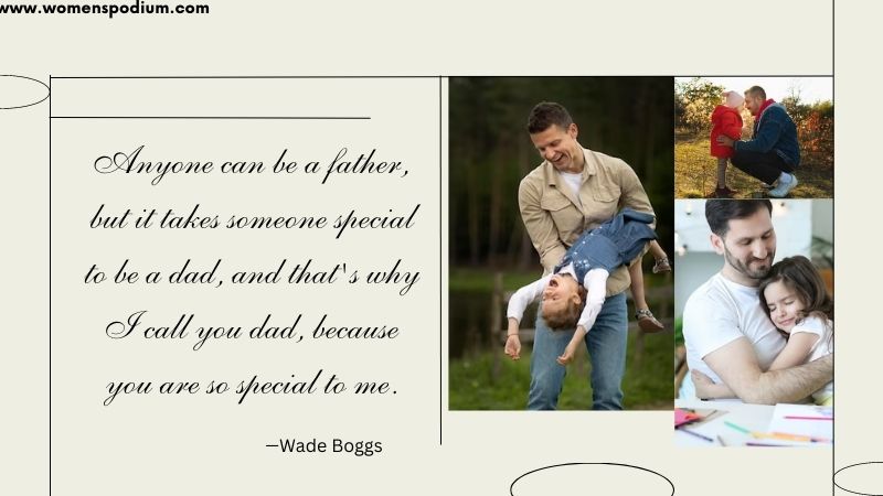 Wade boggs - father's day qoute