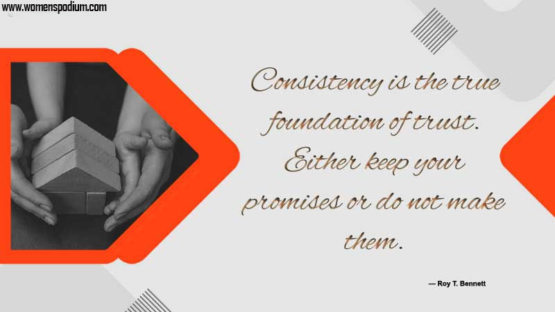 consistency - trust quotes