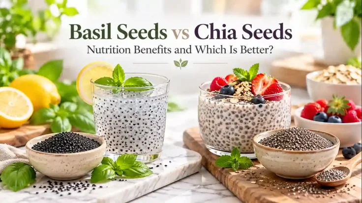 Basil seeds vs chia seeds: nutrition, benefits