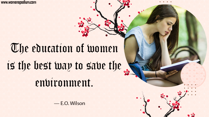 save environment by educating women