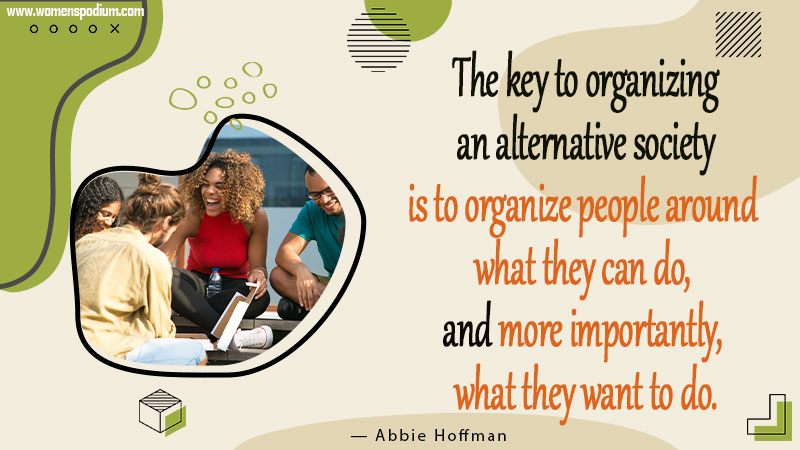 key of organizing society