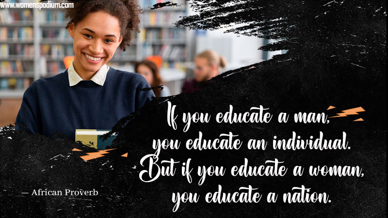 educate women, educate nation