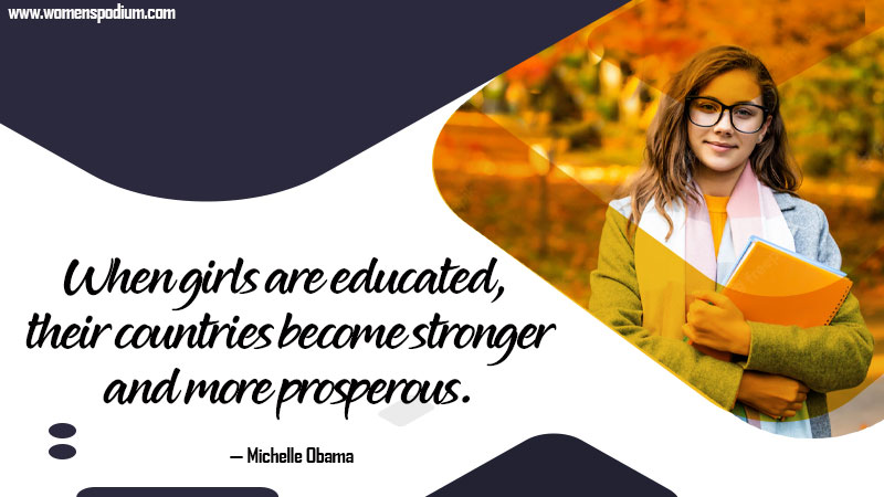 stronger country - quotes on women education