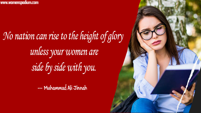 glory - quotes on women education