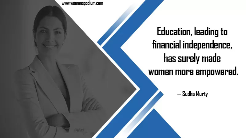 financial independence - quotes on women education
