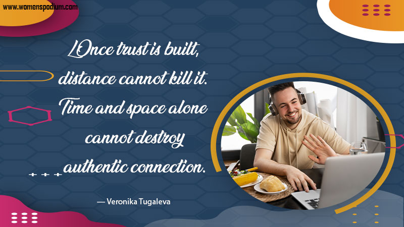 trust in love - long distance relationships quotes