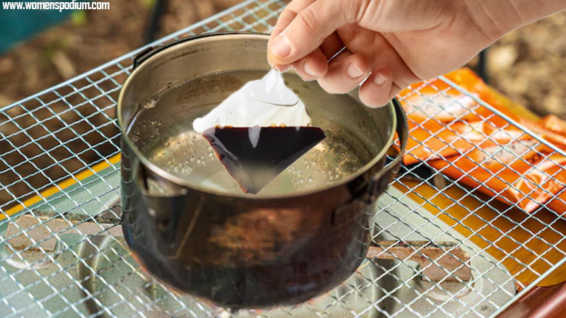 Zip lock Bag In Warm Water