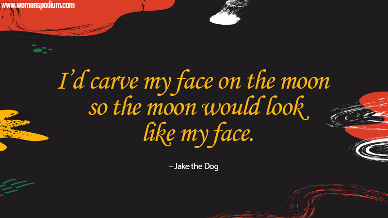 carve face on the moon