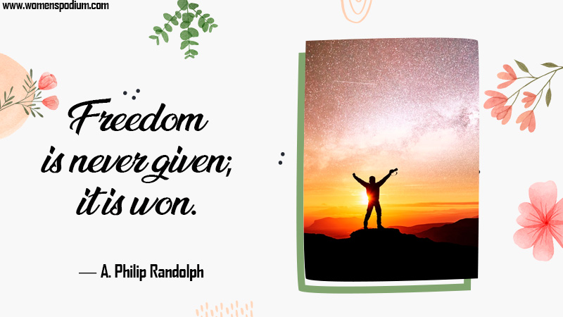 freedom is won - freedom quotes