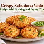 Crispy sabudana vada recipe