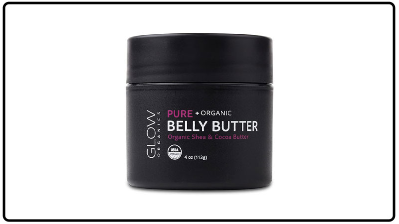 Glow Organics Pure + Organic Belly Butter - - when to start using stretch mark cream during pregnancy