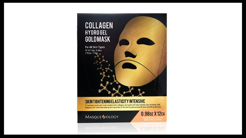 Masqueology Collagen Hydrogel Gold Mask