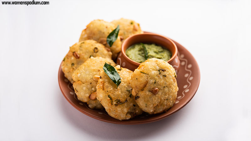 Sabudana Vada during festive fasting