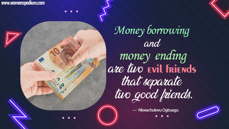 borrowing and money lending - Quotes About Borrowing Money