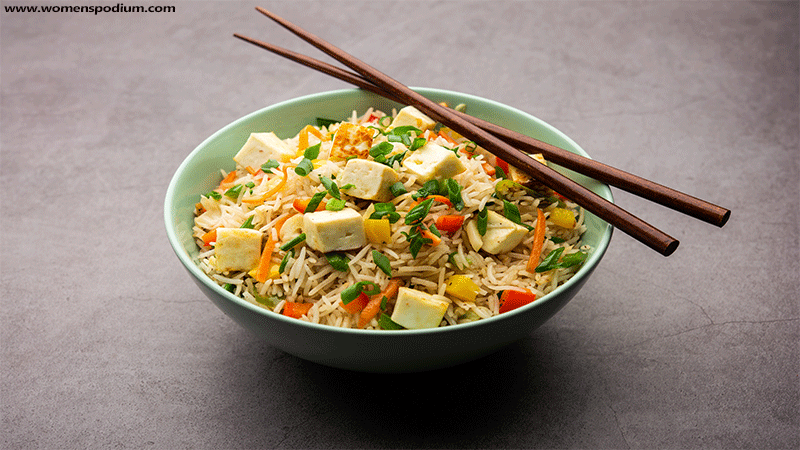 indian-chinese paneer fried rice