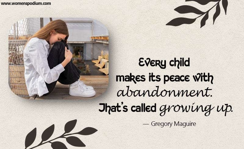 peace with abandonment - feeling abandoned quotes