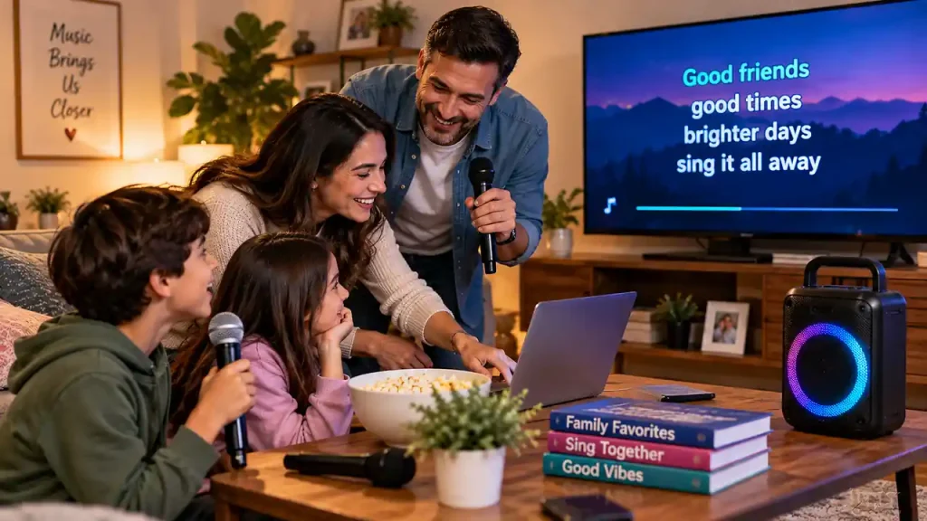 No karaoke machine? start with what you have