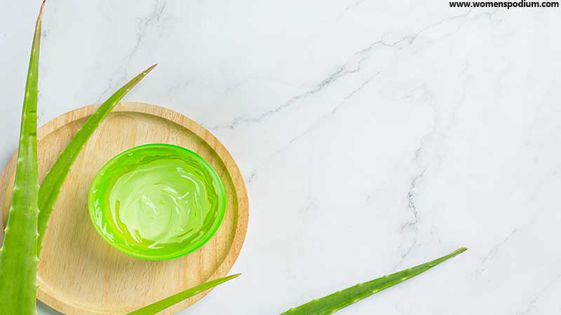 aloe vera mask - when to use aloe vera gel in skincare routine