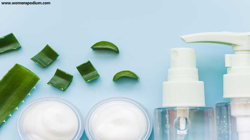 aloe vera moisturizer - when to use aloe vera gel in skincare routine