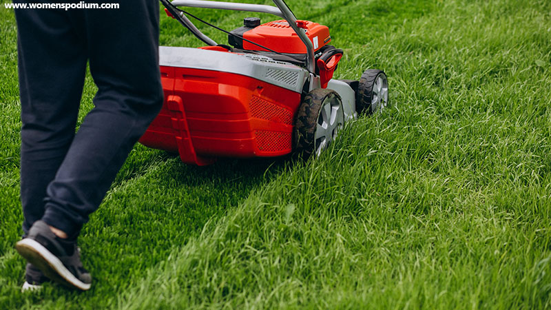 Mow Your Lawn-how much walking to burn 500 calories