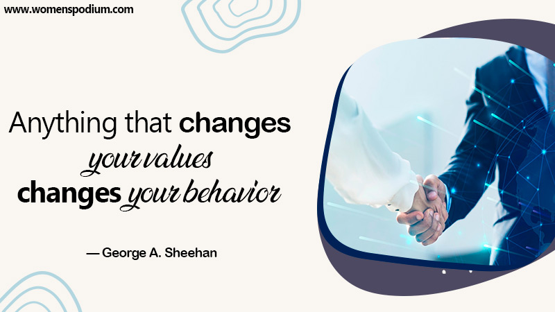 changes your behavior.