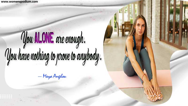 you alone are enough - quotes about being single and happy