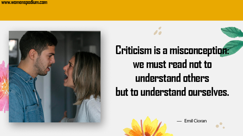 misconception - Quotes on Criticism