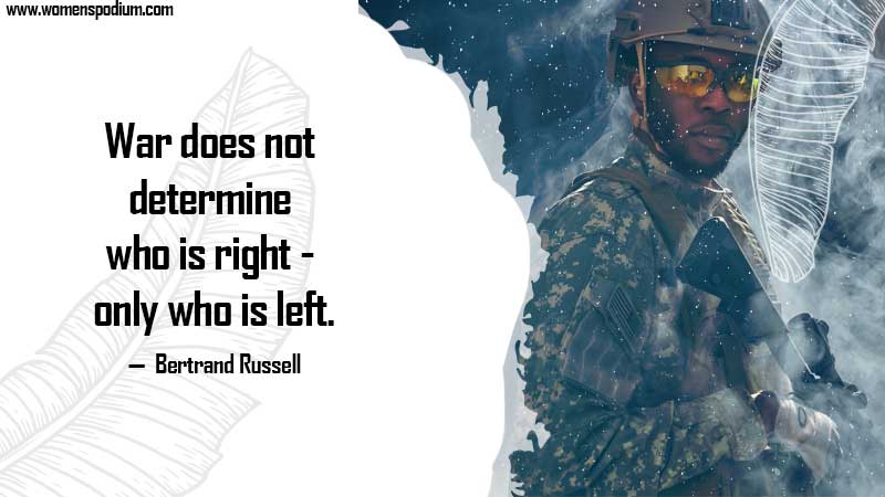 war does not determine who is right