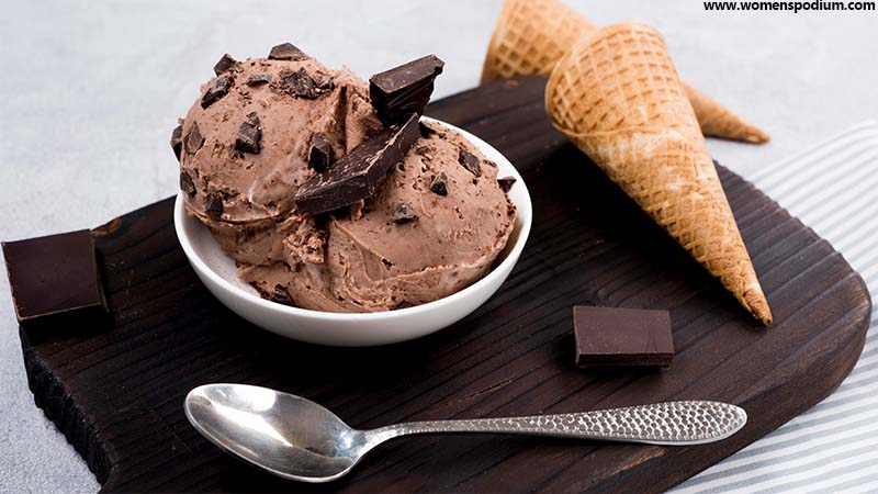 Chocolate Ice Cream-summer snacks