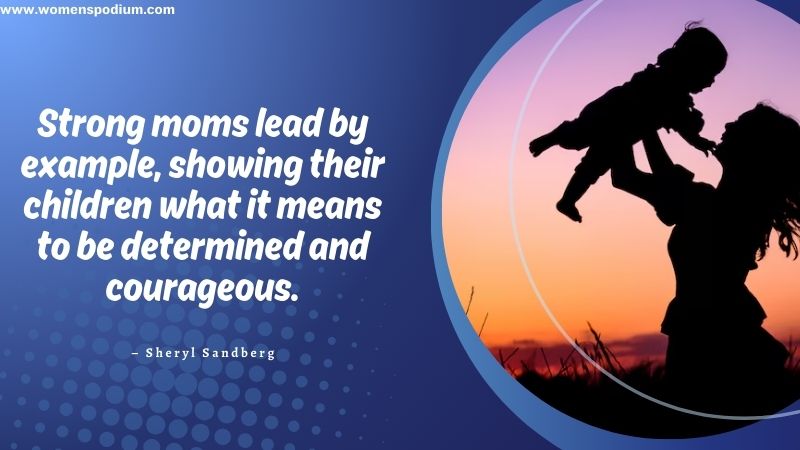 mom leads by example
