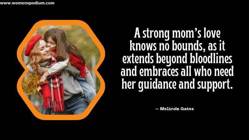 strong mom love no bounds