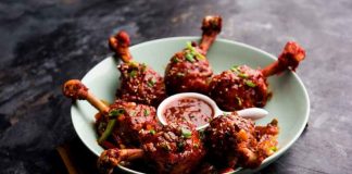 Delicious And Mouthwatering Lollipop Chicken Legs With Homemade Chili Sauce Recipe Chicken-Lollipop-Legs