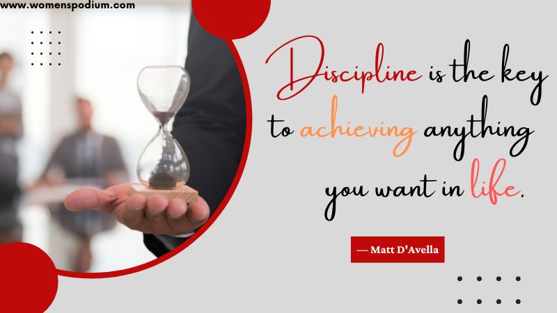 discipline is the key