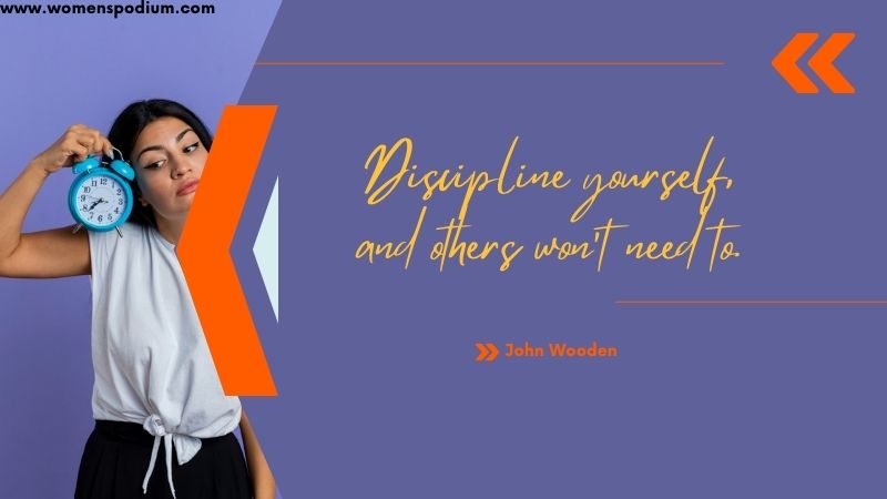 discipline yourself