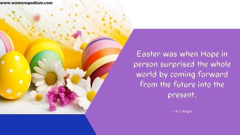 easter was when hope in person