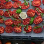 roasted tomatoes and garlic