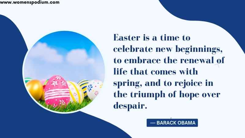 Time to celebrate - quotes on easter