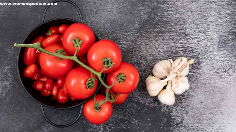 tomatoes and garlic healthy