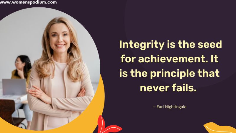 Integrity is the seed