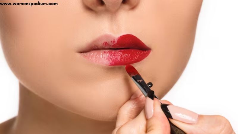 apply lip color - professional makeup look