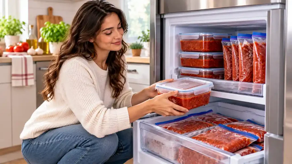 How long does homemade pasta sauce last in the freezer